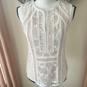 BCBG Max Azria lace cami sleeveless top size XXS